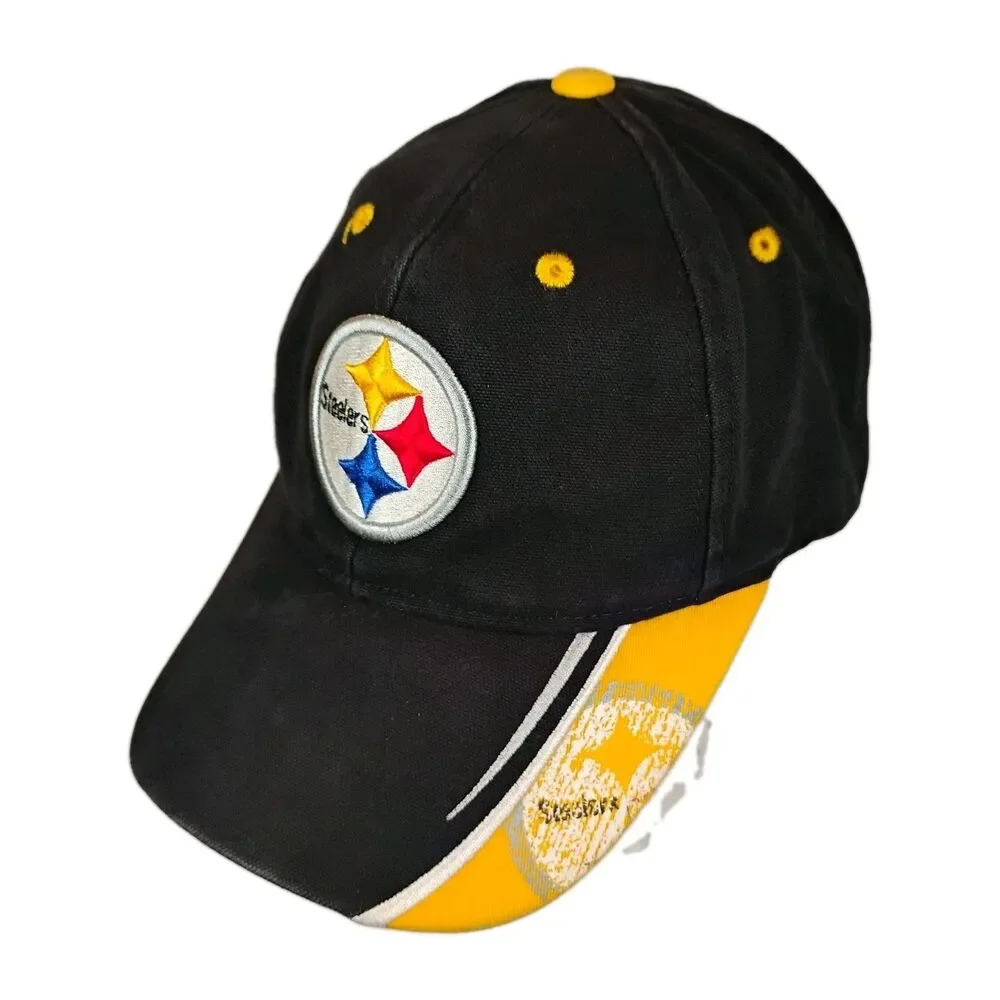 Vintage NFL Pittsburgh Steelers Raised Logo Ball Cap Hat